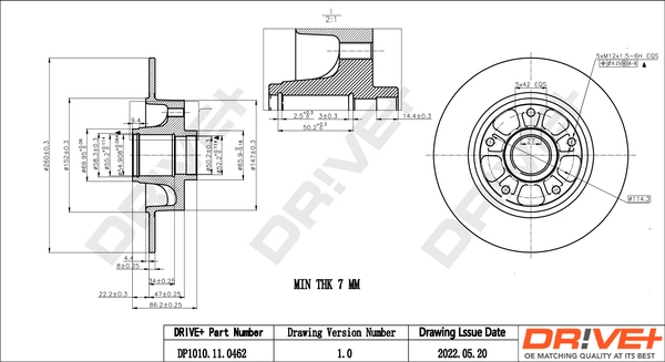 Brake Disc DP1010.11.0462