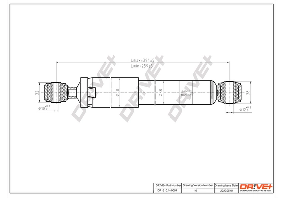 Shock Absorber DP1610.10.0084