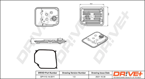 Hydraulic Filter, automatic transmission DP1110.14.0011