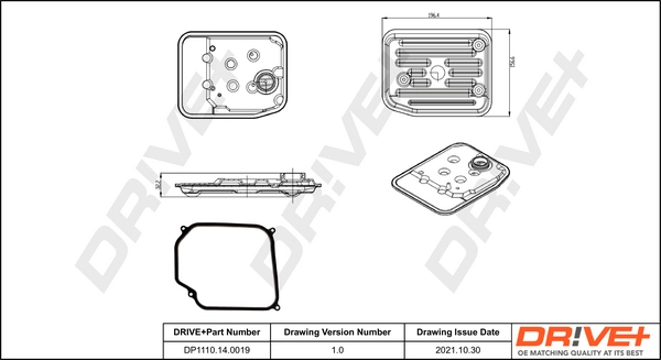 Hydraulic Filter Kit, automatic transmission DP1110.14.0019