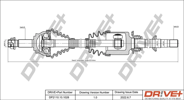 Drive Shaft DP2110.10.1028
