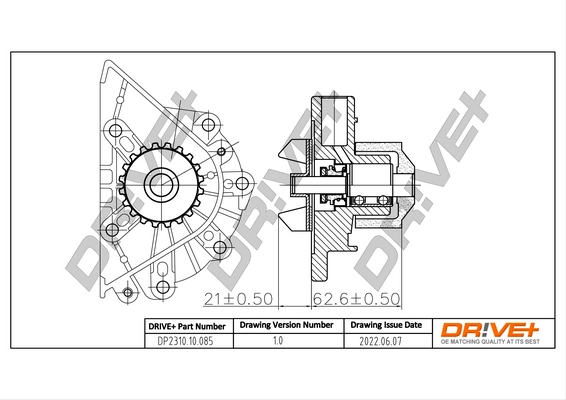 Water Pump, engine cooling DP2310.10.085
