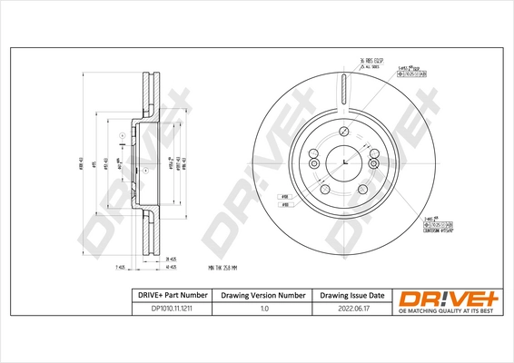 Brake Disc DP1010.11.1211