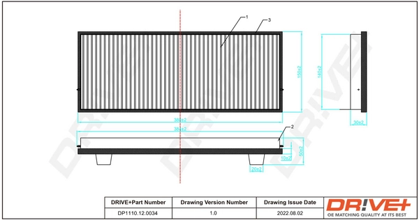 Filter, cabin air DP1110.12.0034