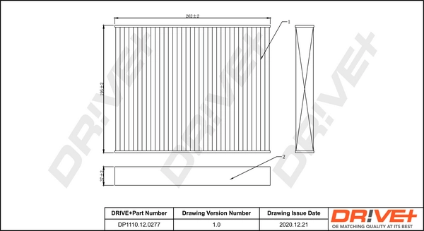 Filter, cabin air DP1110.12.0277