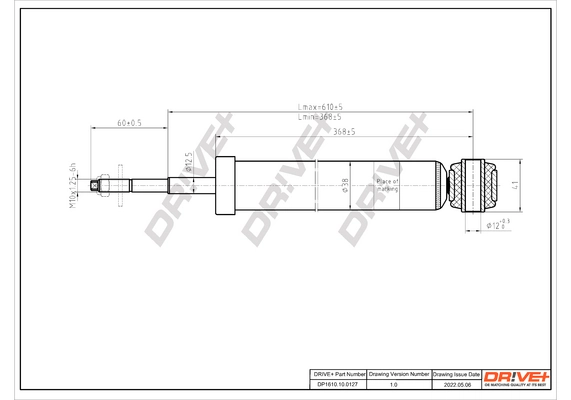 Shock Absorber DP1610.10.0127