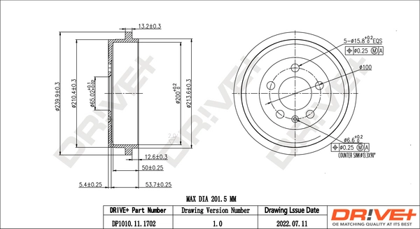 Brake Drum DP1010.11.1702