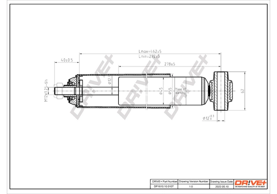 Shock Absorber DP1610.10.0107