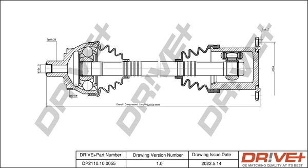Drive Shaft DP2110.10.0055