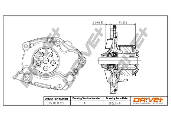 Water Pump, engine cooling DP2310.10.121