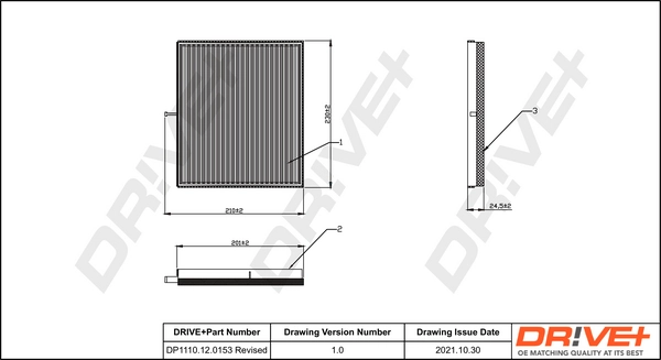 Filter, cabin air DP1110.12.0153