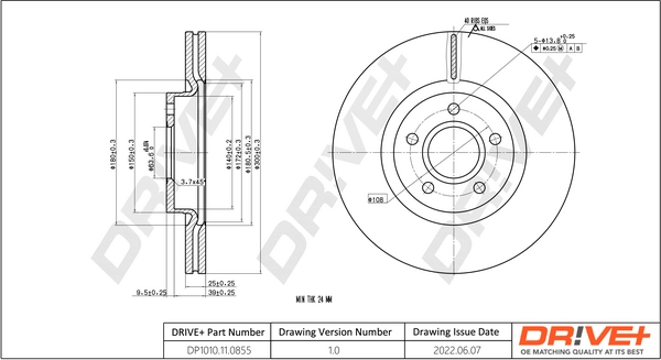 Brake Disc DP1010.11.0855