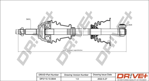 Drive Shaft DP2110.10.0644