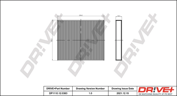 Filter, cabin air DP1110.12.0383