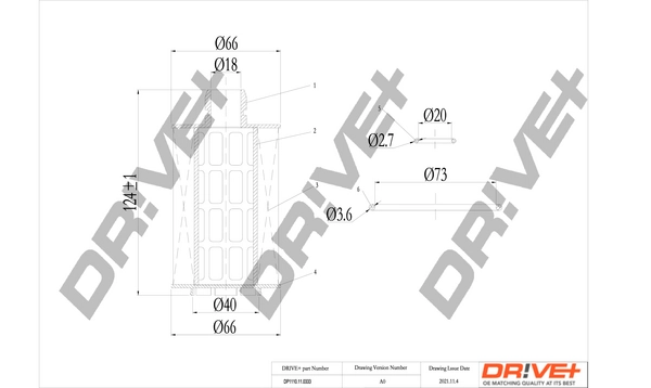 Oil Filter DP1110.11.0333