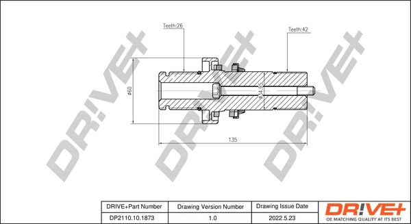 Joint Kit, drive shaft DP2110.10.1873