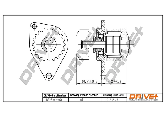 Water Pump, engine cooling DP2310.10.096