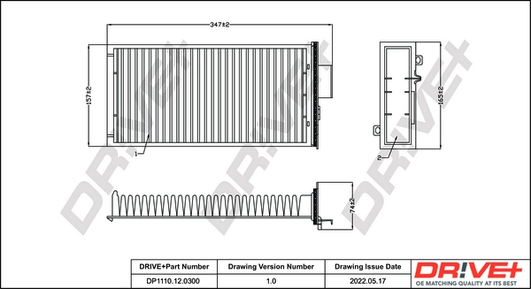 Filter, cabin air DP1110.12.0300