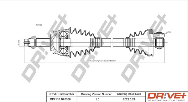 Drive Shaft DP2110.10.0336