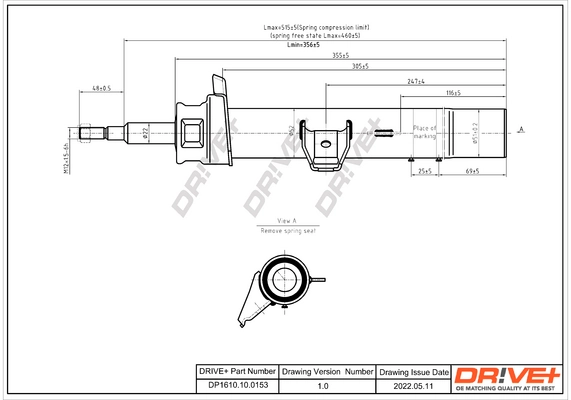 Shock Absorber DP1610.10.0153