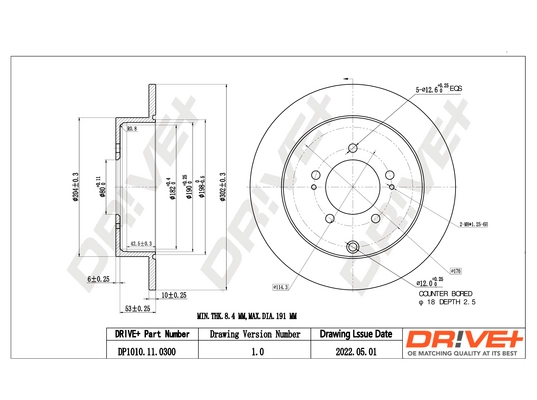 Brake Disc DP1010.11.0300