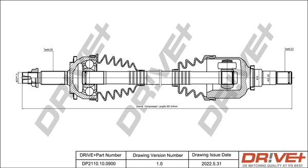 Drive Shaft DP2110.10.0900