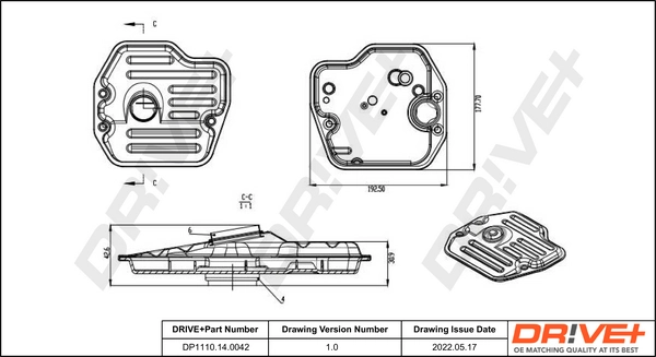 Hydraulic Filter Kit, automatic transmission DP1110.14.0042
