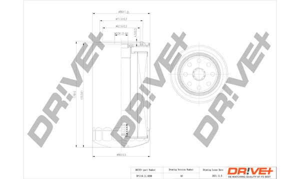 Oil Filter DP1110.11.0298