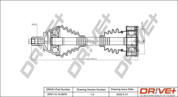 Drive Shaft DP2110.10.0976