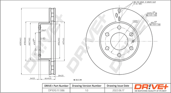 Brake Disc DP1010.11.1386