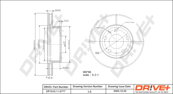 Brake Disc DP1010.11.0777