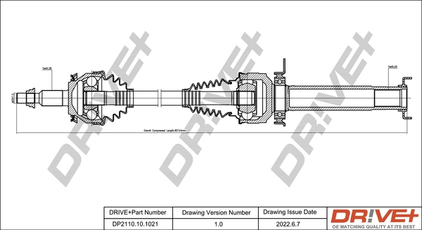 Drive Shaft DP2110.10.1021