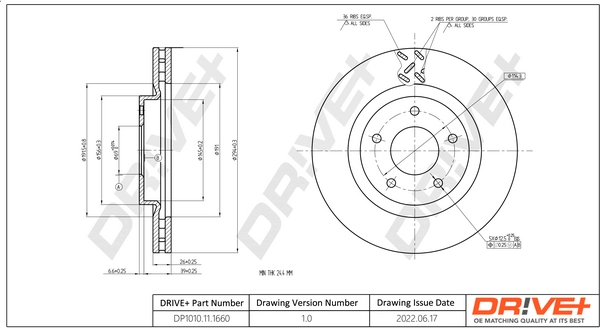 Brake Disc DP1010.11.1660