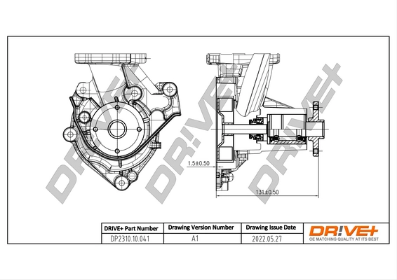 Water Pump, engine cooling DP2310.10.041