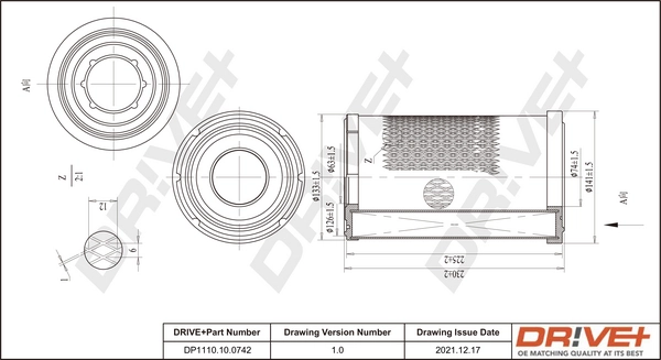 Air Filter DP1110.10.0742