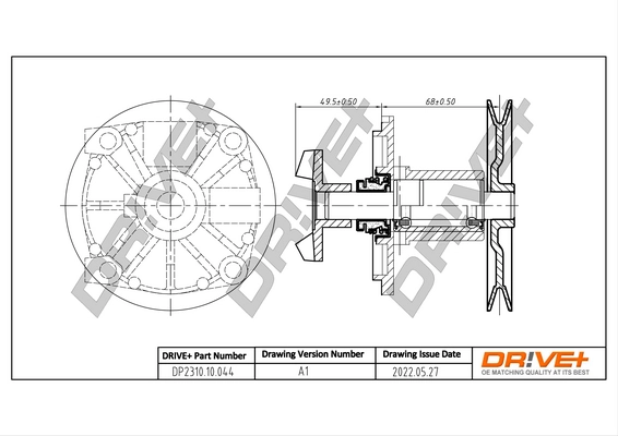 Water Pump, engine cooling DP2310.10.044