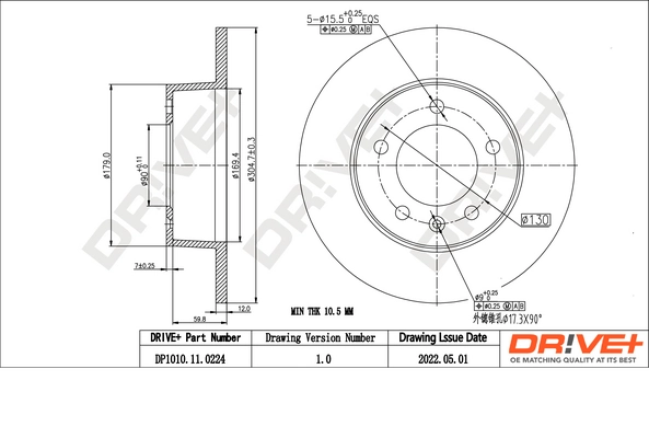 Brake Disc DP1010.11.0224