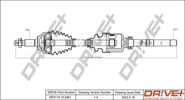 Drive Shaft DP2110.10.0261