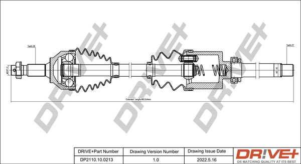 Drive Shaft DP2110.10.0213