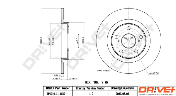 Brake Disc DP1010.11.1510
