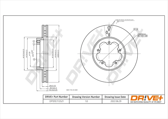 Brake Disc DP1010.11.0521