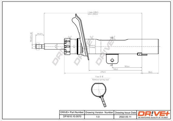Shock Absorber DP1610.10.0070