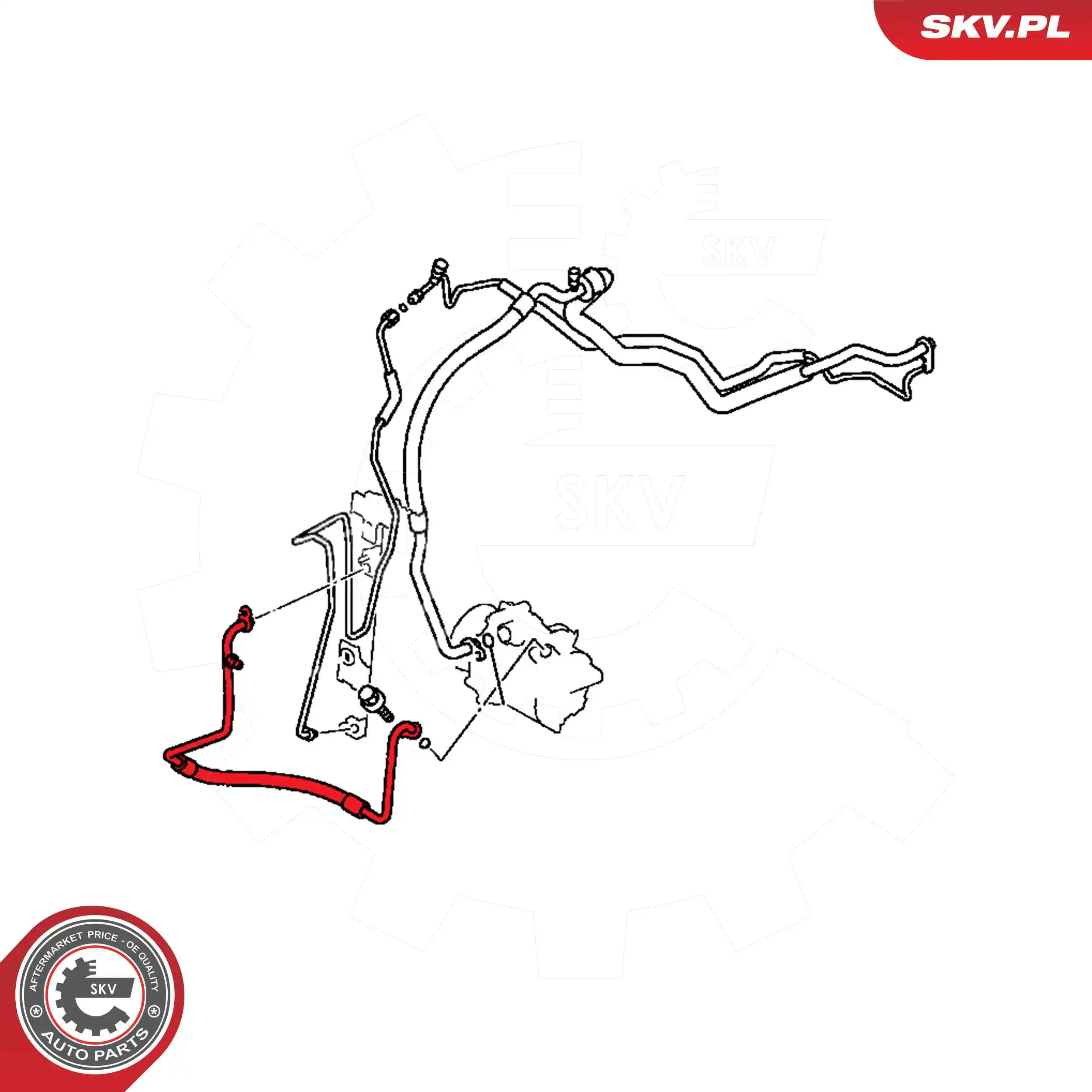ESEN SKV 54SKV659 High-/Low Pressure Line, air conditioning