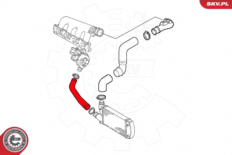Charge Air Hose 43SKV357