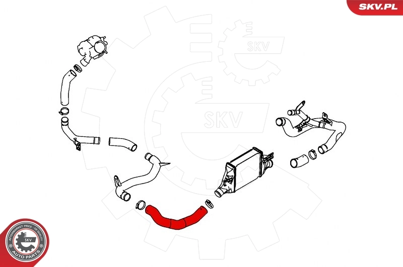 ESEN SKV 43SKV023 Charge Air Hose