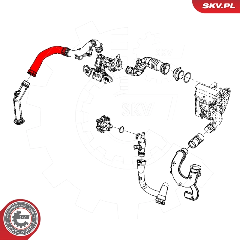 ESEN SKV 24SKV505 Charge Air Hose