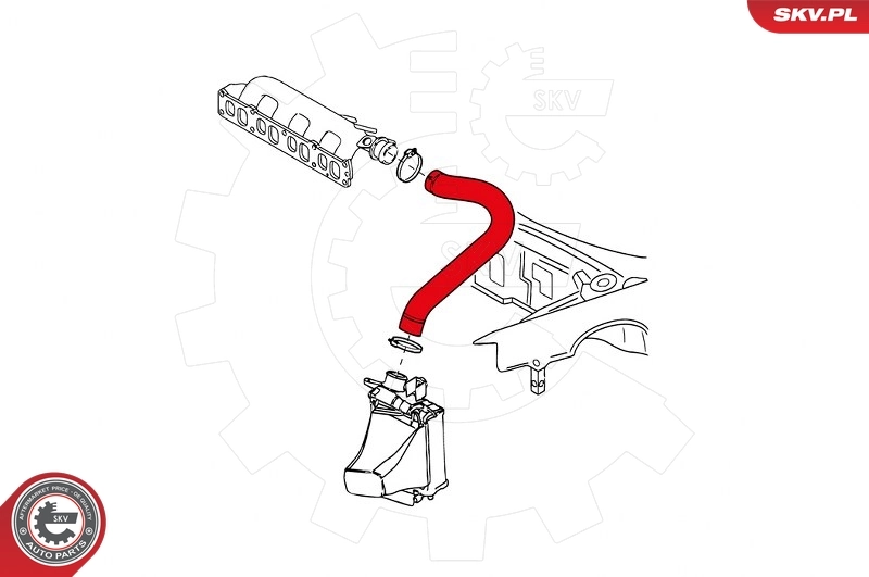 Charge Air Hose 43SKV086