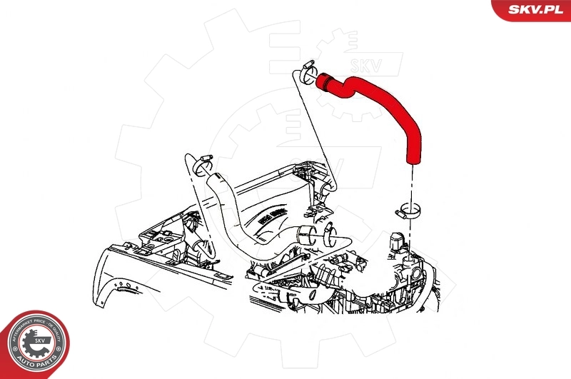 Charge Air Hose 43SKV141