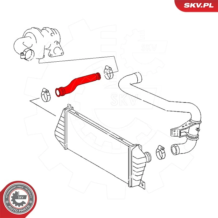 Charge Air Hose 43SKV448