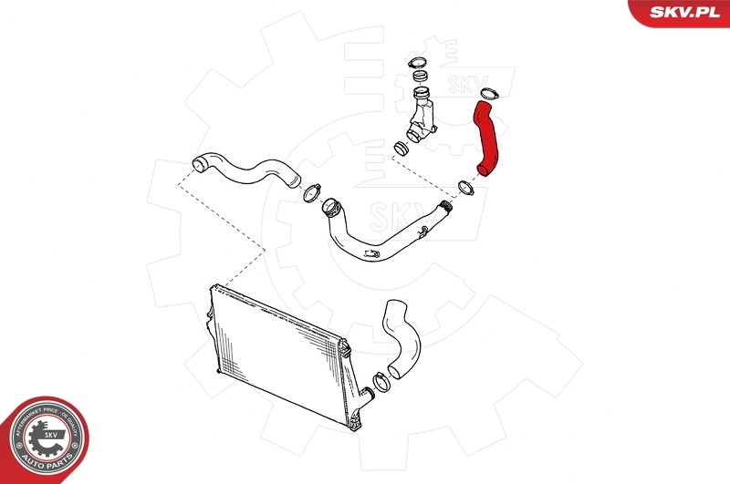 ESEN SKV 24SKV803 Charge Air Hose